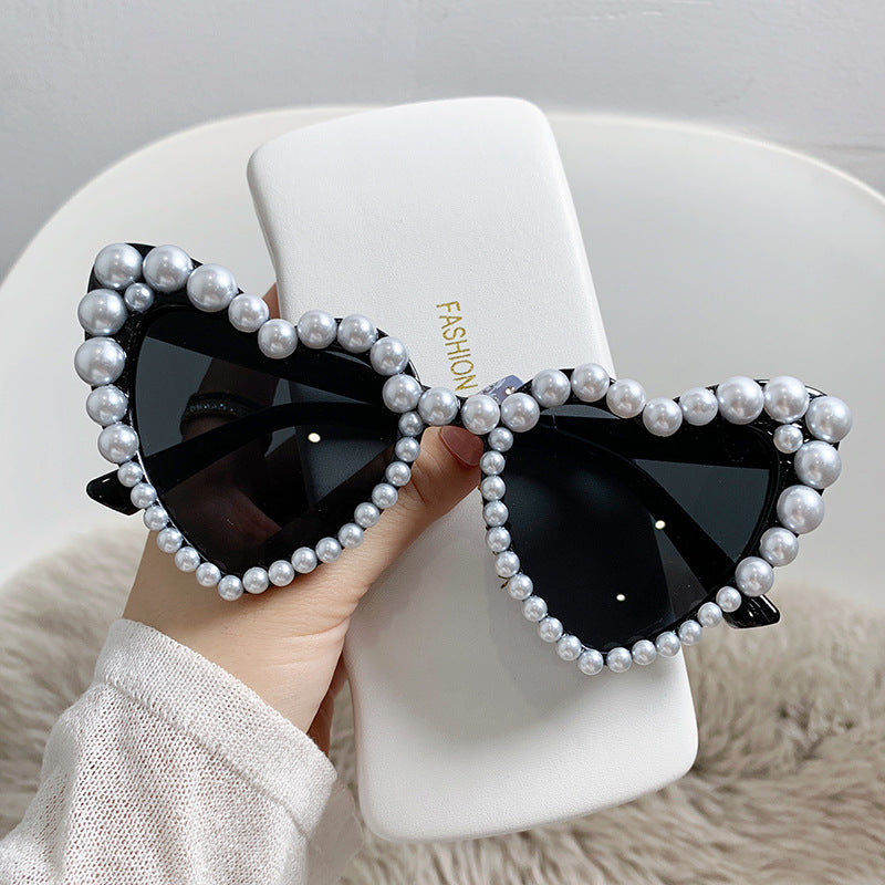 Wholesale Love Pearl with Diamond PC Sunglasses